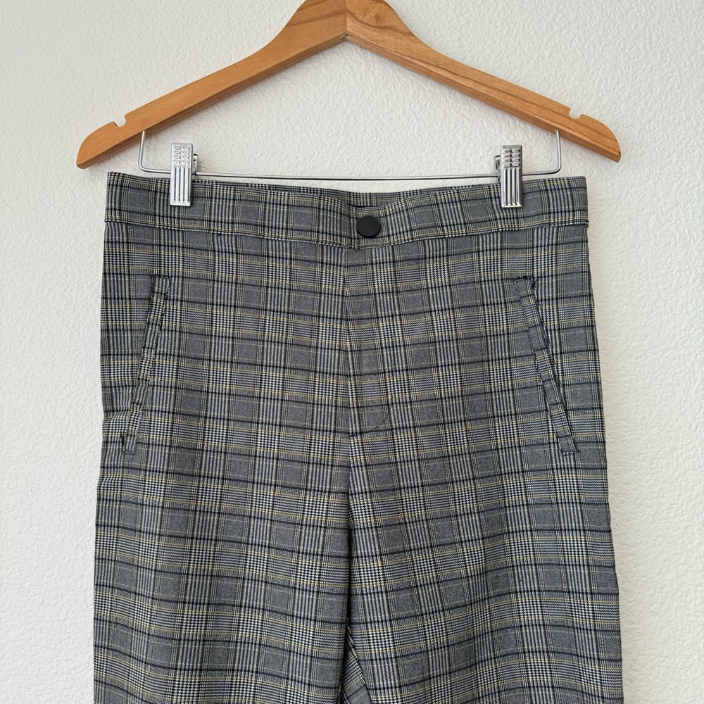 Zara plaid stretch trouser pants